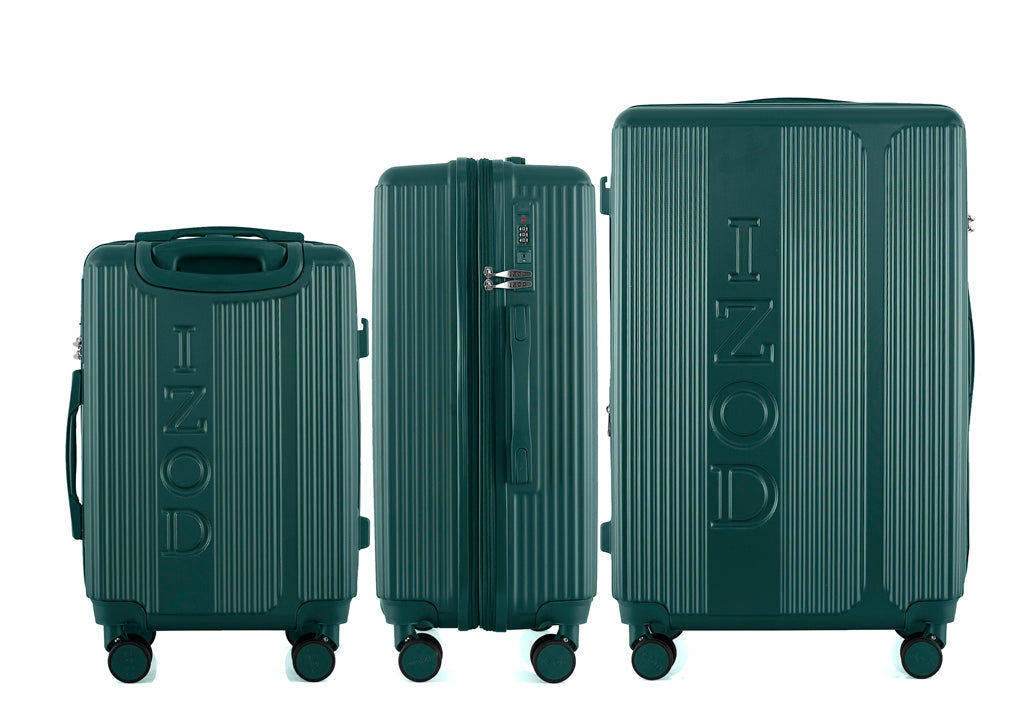 IZOD Hyman Expandable Hard shell Lightweight 3 Piece Luggage Set - Stiles Supply Co.