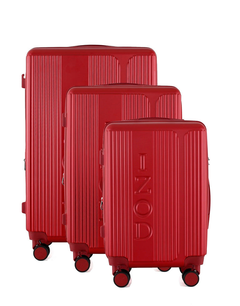 IZOD Hyman Expandable Hard shell Lightweight 3 Piece Luggage Set - Stiles Supply Co.