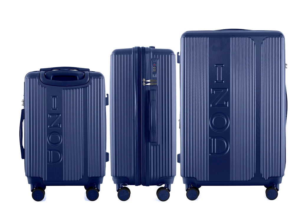 IZOD Hyman Expandable Hard shell Lightweight 3 Piece Luggage Set - Stiles Supply Co.