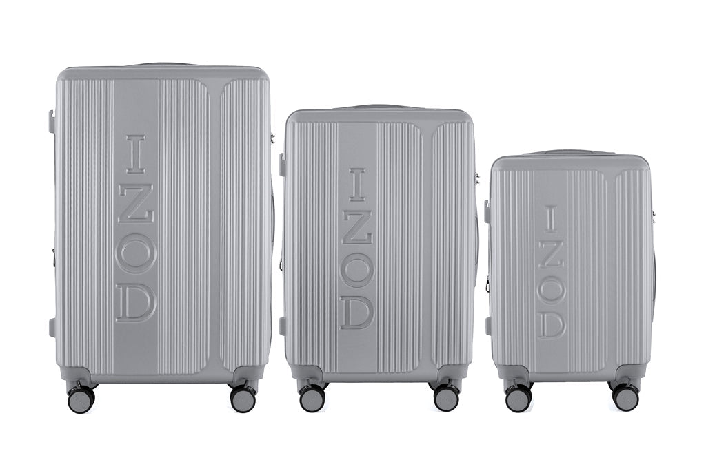 IZOD Hyman Expandable Hard shell Lightweight 3 Piece Luggage Set - Stiles Supply Co.