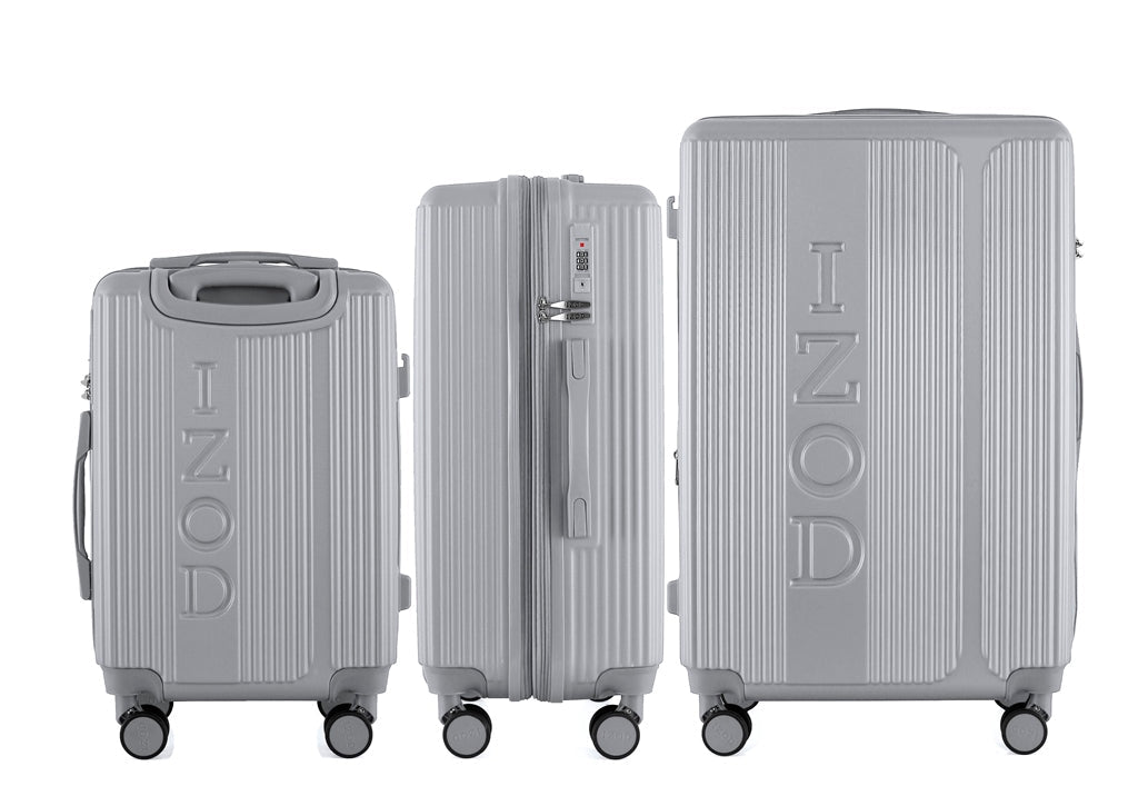 IZOD Hyman Expandable Hard shell Lightweight 3 Piece Luggage Set - Stiles Supply Co.