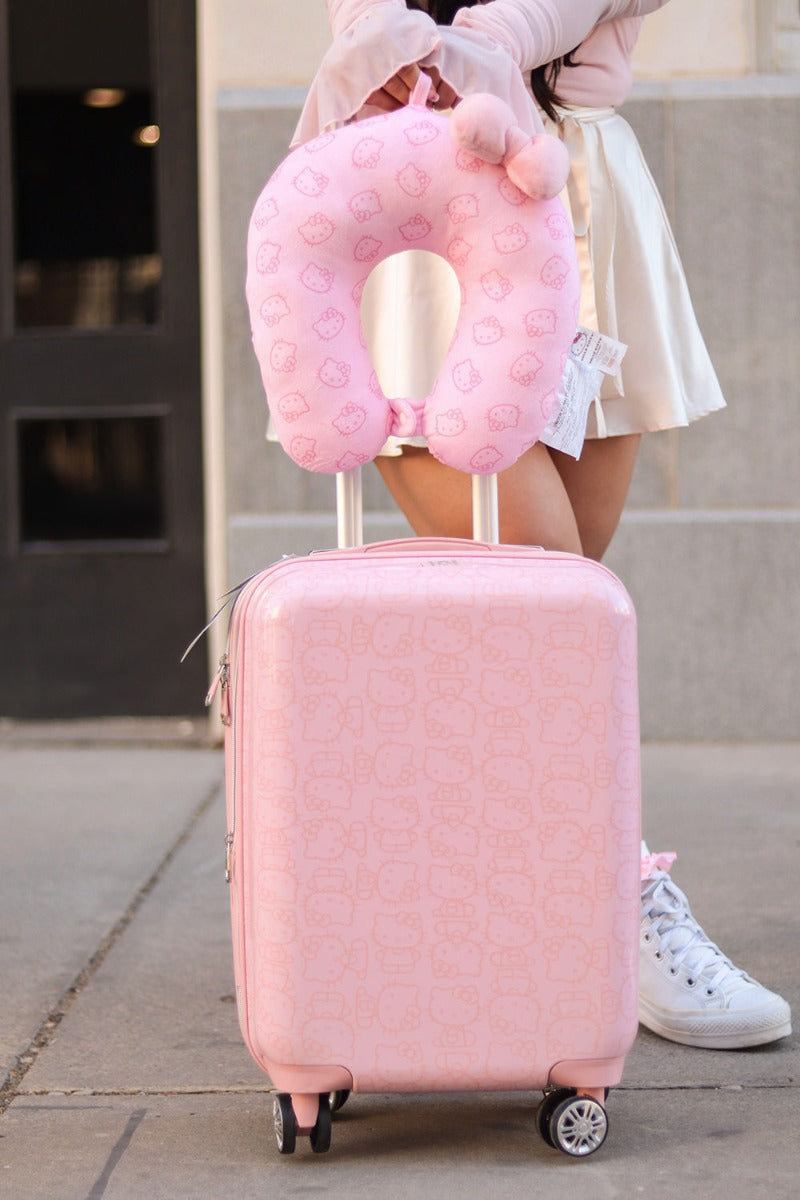 Ful Hello Kitty Pose All Over 22" Hard-Sided Luggage Pink - Stiles Supply Co.