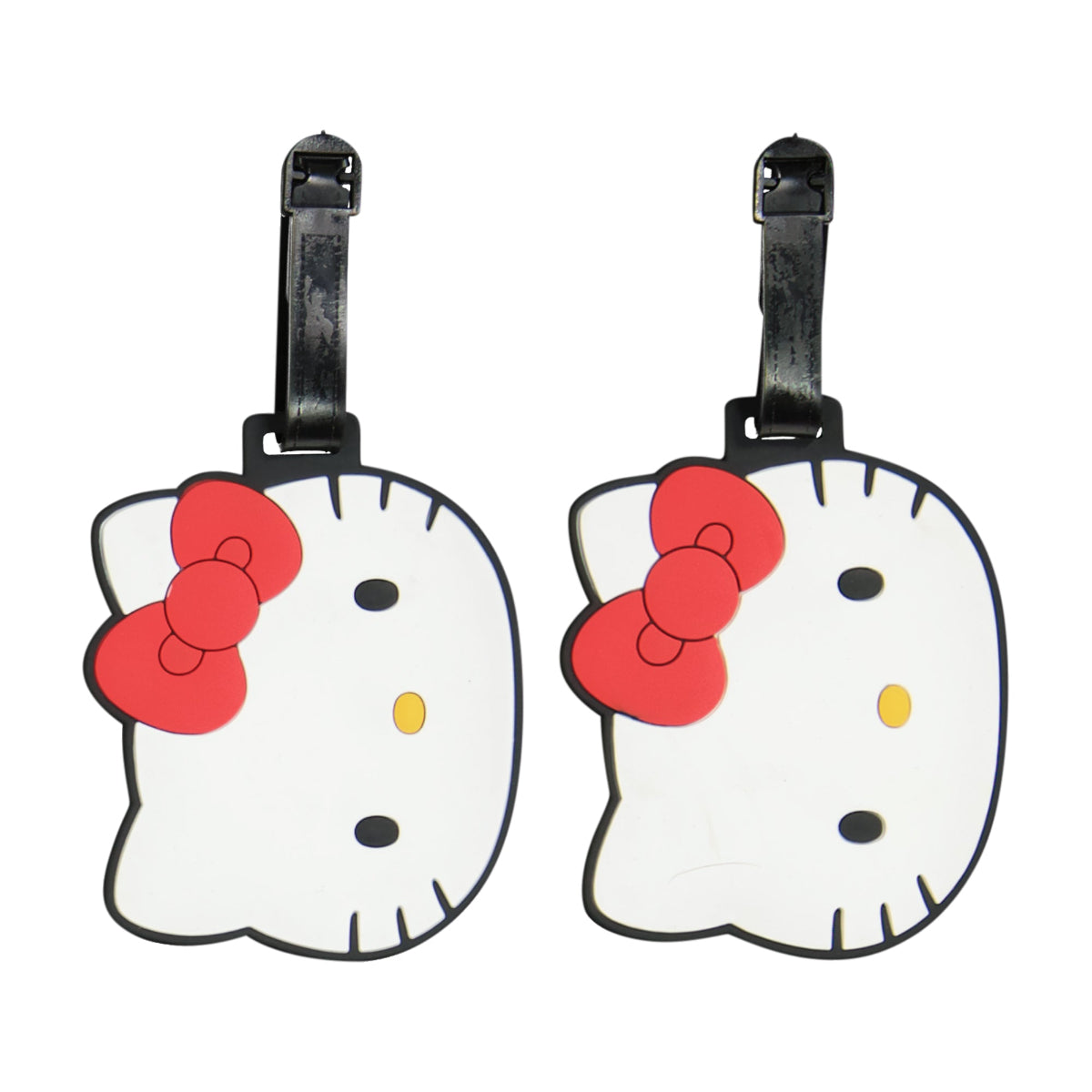 Hello Kitty Head 2-Piece White Luggage Tag Set - Stiles Supply Co.