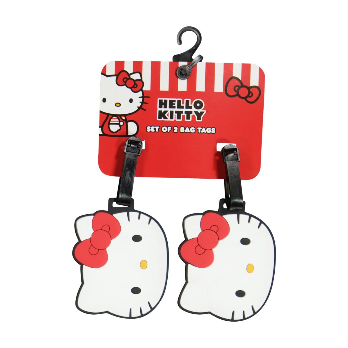 Hello Kitty Head 2-Piece White Luggage Tag Set - Stiles Supply Co.
