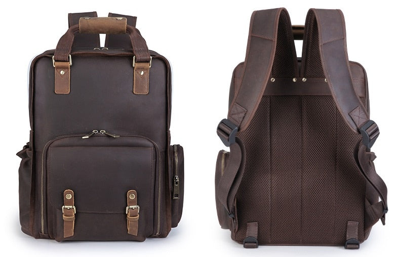 Steel Horse Leather The Gaetano Leather Camera Bag - Stiles Supply Co.