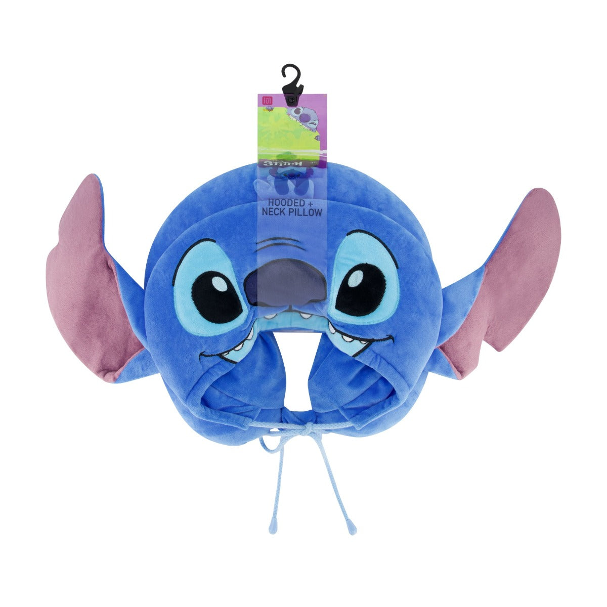 Disney Stitch Travel Neck Pillow Hoodie, Blue - Stiles Supply Co.