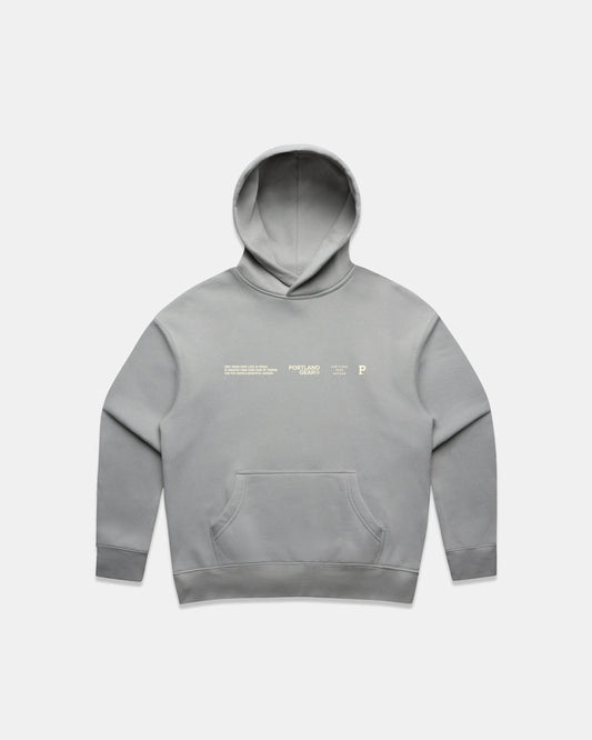 Women's Sueded Slogan Hoodie - Storm