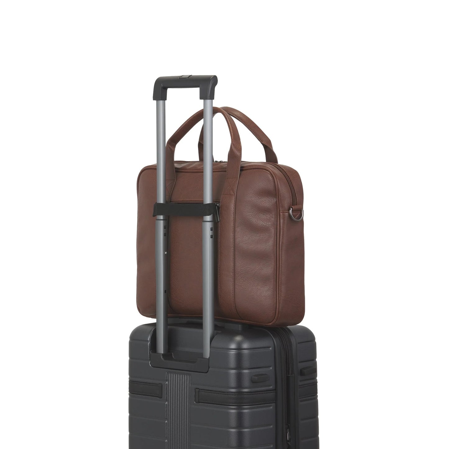 Bugatti Palermo Briefcase | Professional Vegan Leather Bag - Stiles Supply Co.