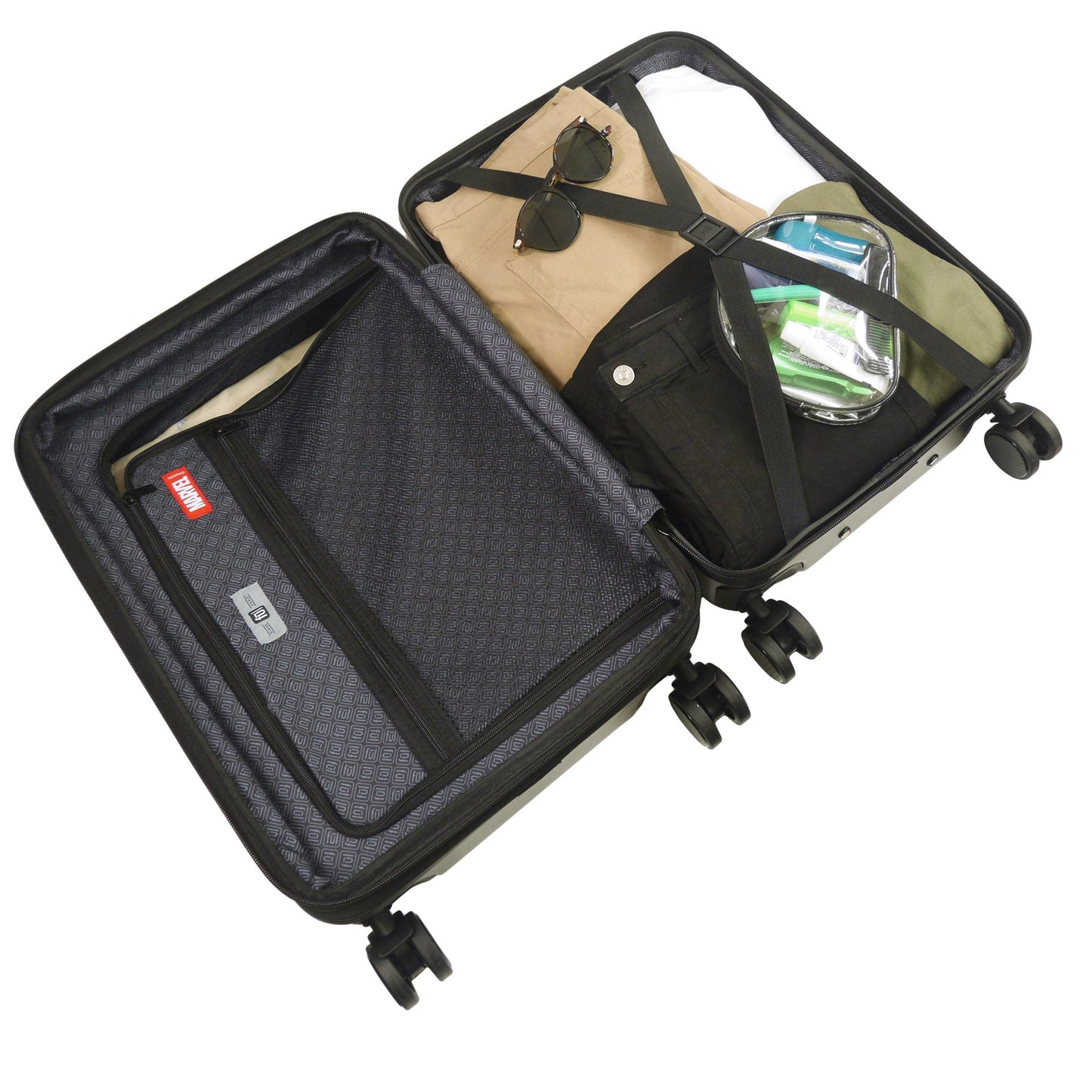Marvel Deadpool & Wolverine Ful 22.5" Black Carry-On Luggage - Stiles Supply Co.