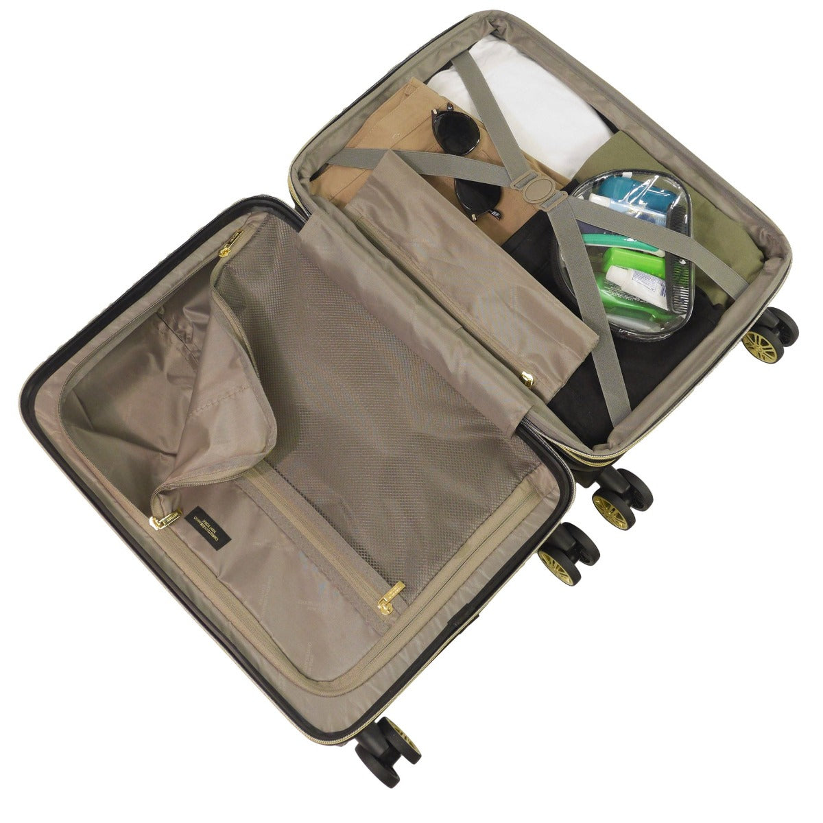 Stella Hardside Spinner 3-Piece Luggage Set, Black - Stiles Supply Co.