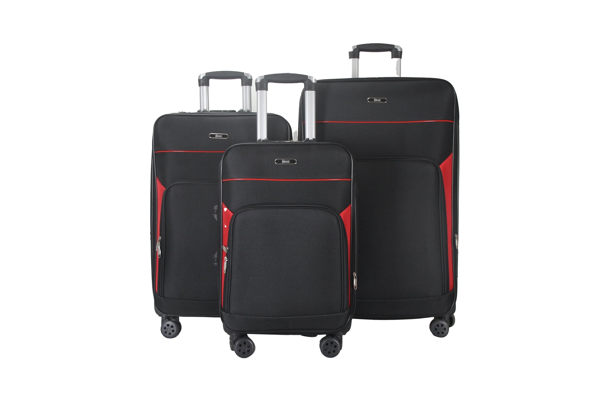 Mirage Jane Soft Shell Lightweight Expandable 3 Piece Luggage Set - Stiles Supply Co.