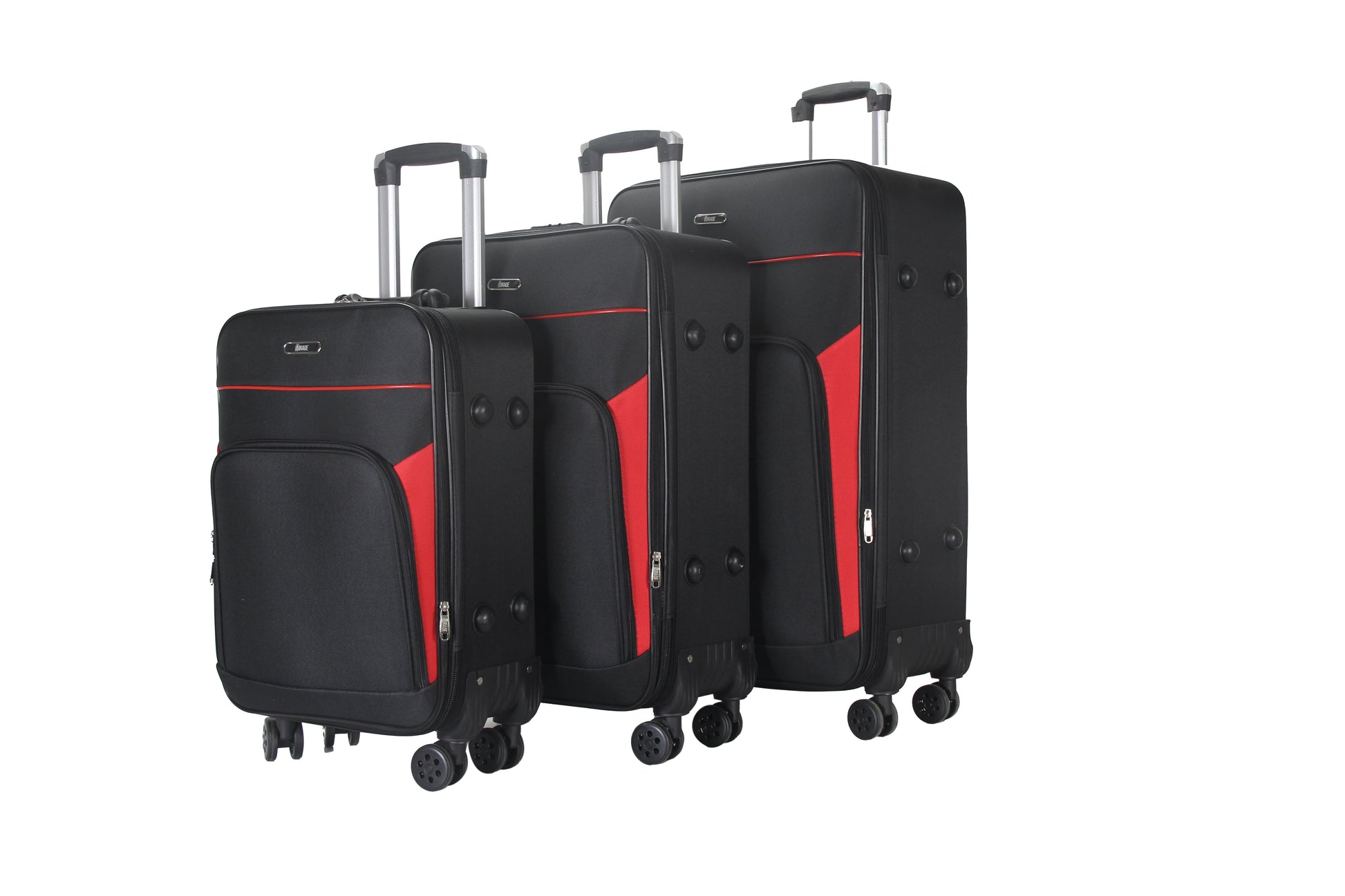 Mirage Jane Soft Shell Lightweight Expandable 3 Piece Luggage Set - Stiles Supply Co.