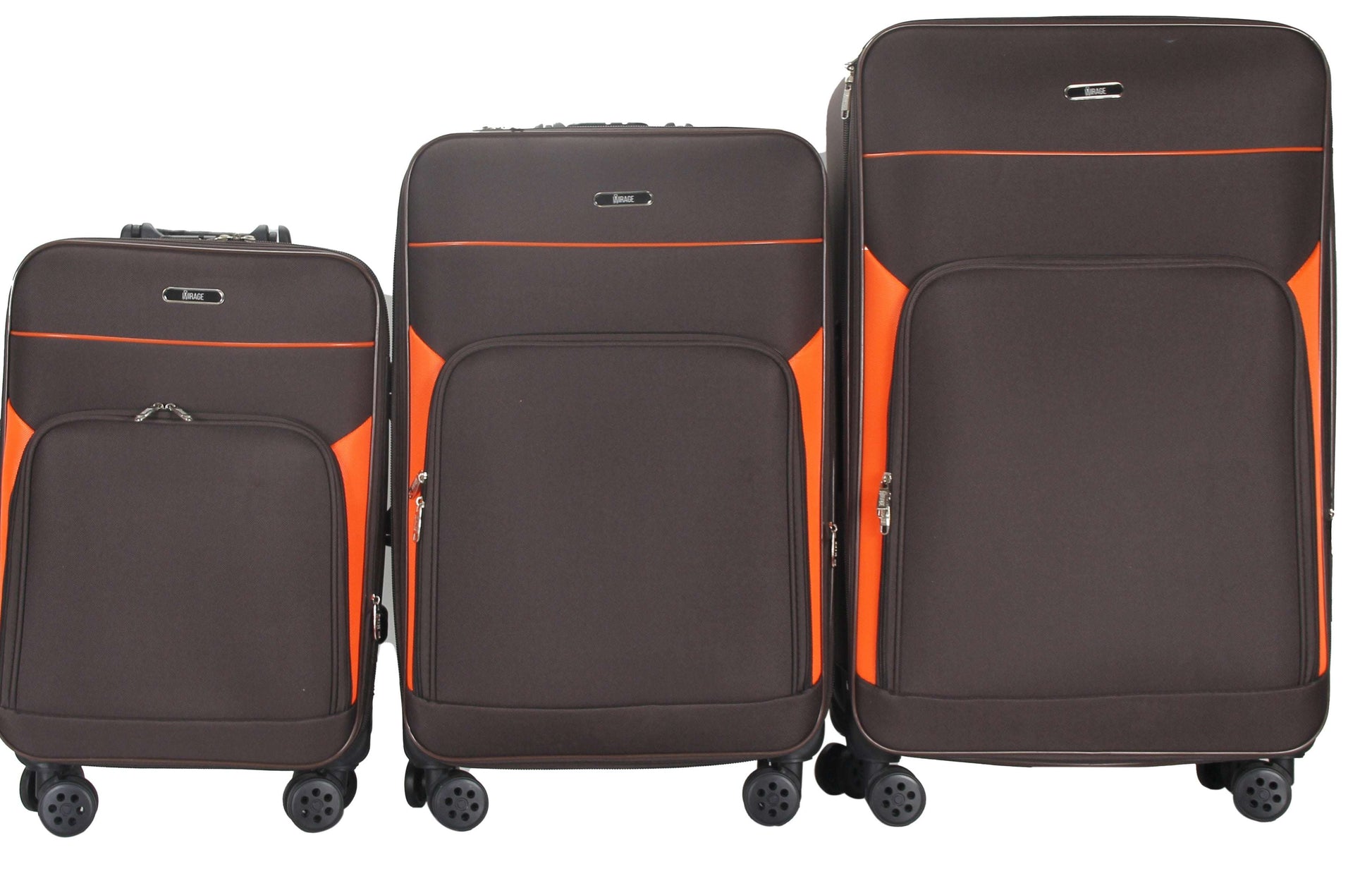 Mirage Jane Soft Shell Lightweight Expandable 3 Piece Luggage Set - Stiles Supply Co.