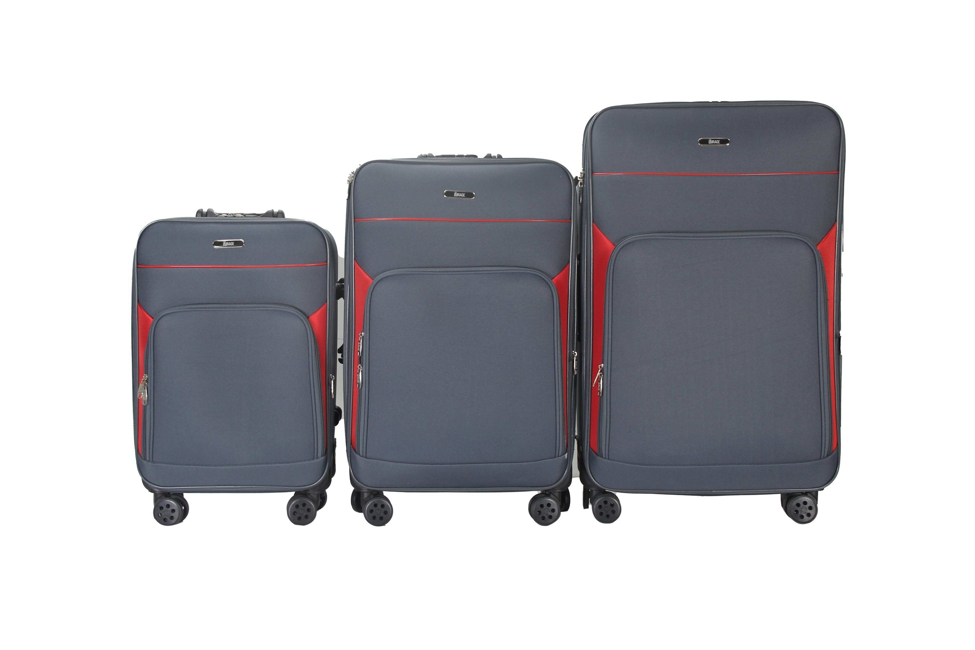 Mirage Jane Soft Shell Lightweight Expandable 3 Piece Luggage Set - Stiles Supply Co.