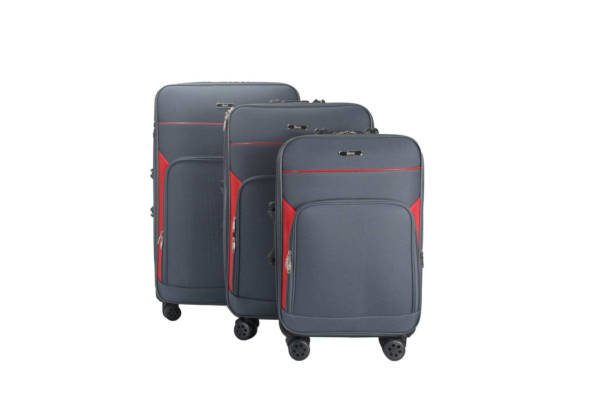 Mirage Jane Soft Shell Lightweight Expandable 3 Piece Luggage Set - Stiles Supply Co.