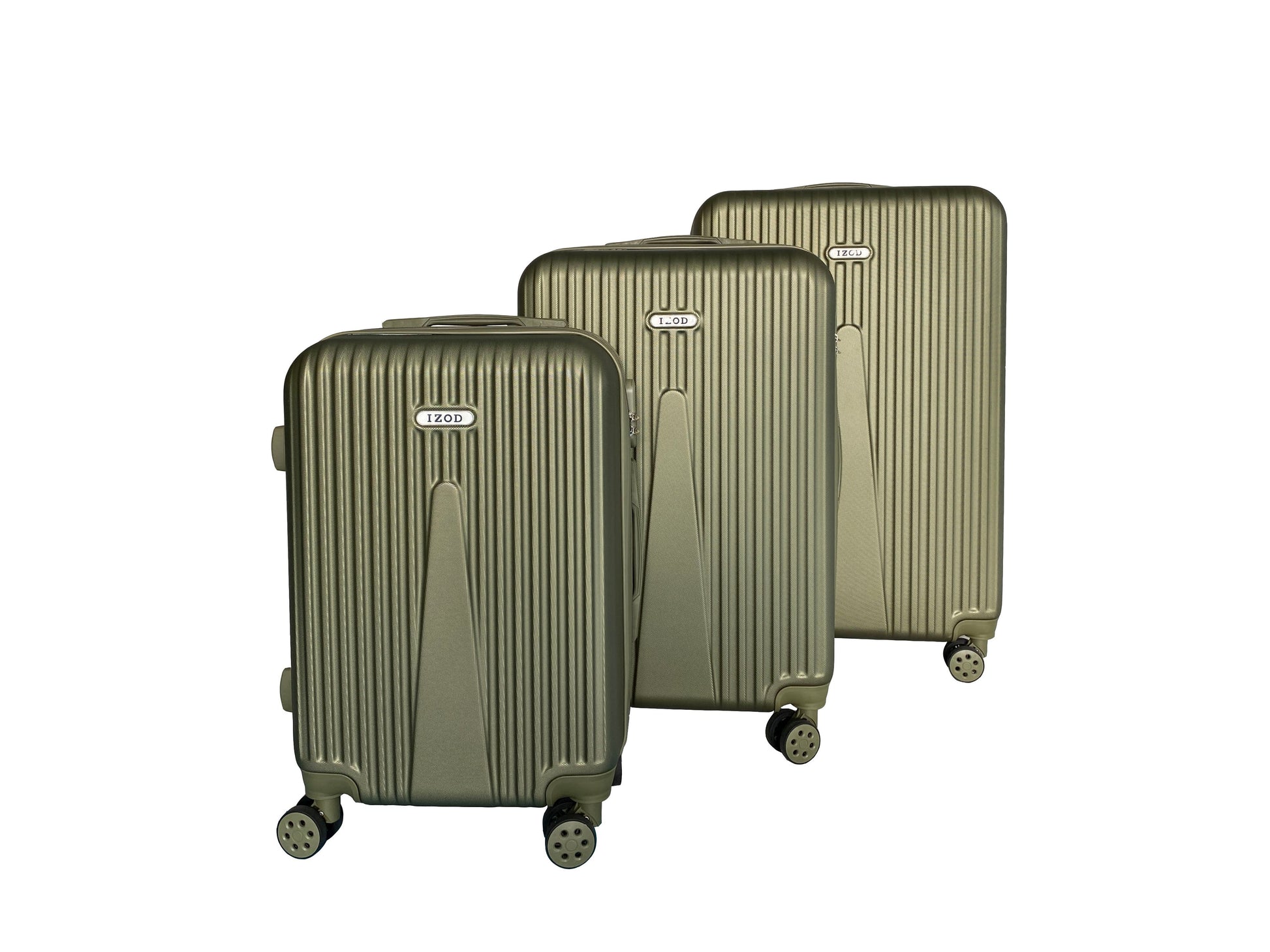 IZOD Janisa Expandable Hard shell Lightweight 3 Piece Luggage Set - Stiles Supply Co.
