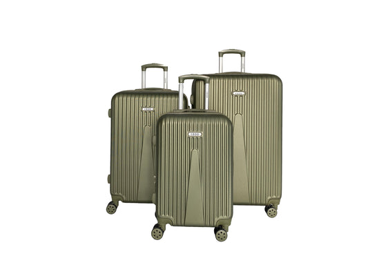 IZOD Janisa Expandable Hard shell Lightweight 3 Piece Luggage Set - Stiles Supply Co.