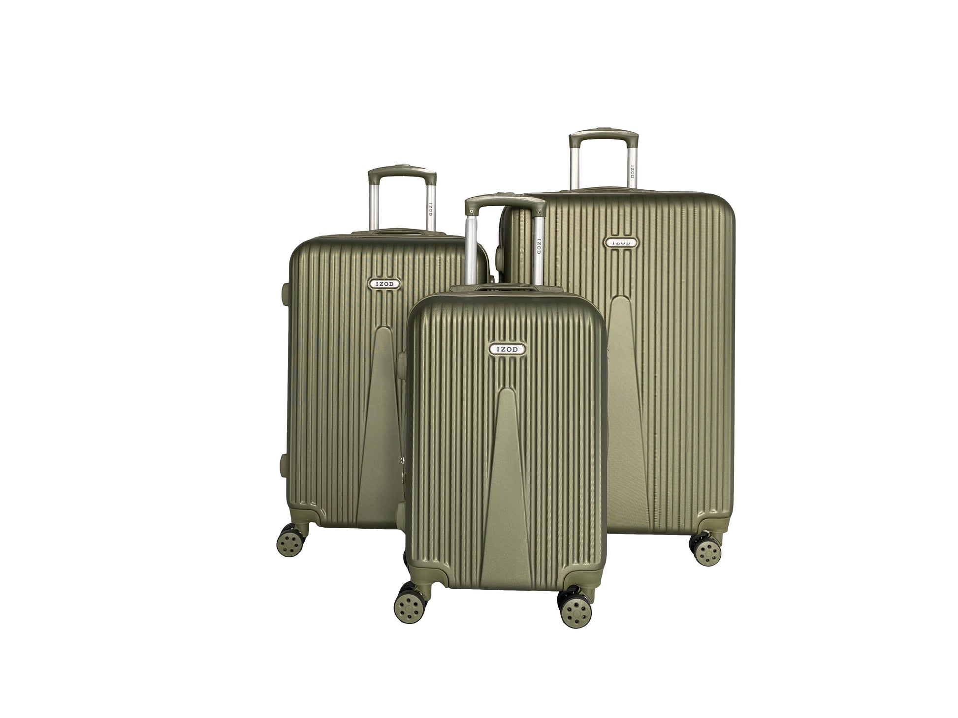 IZOD Janisa Expandable Hard shell Lightweight 3 Piece Luggage Set - Stiles Supply Co.
