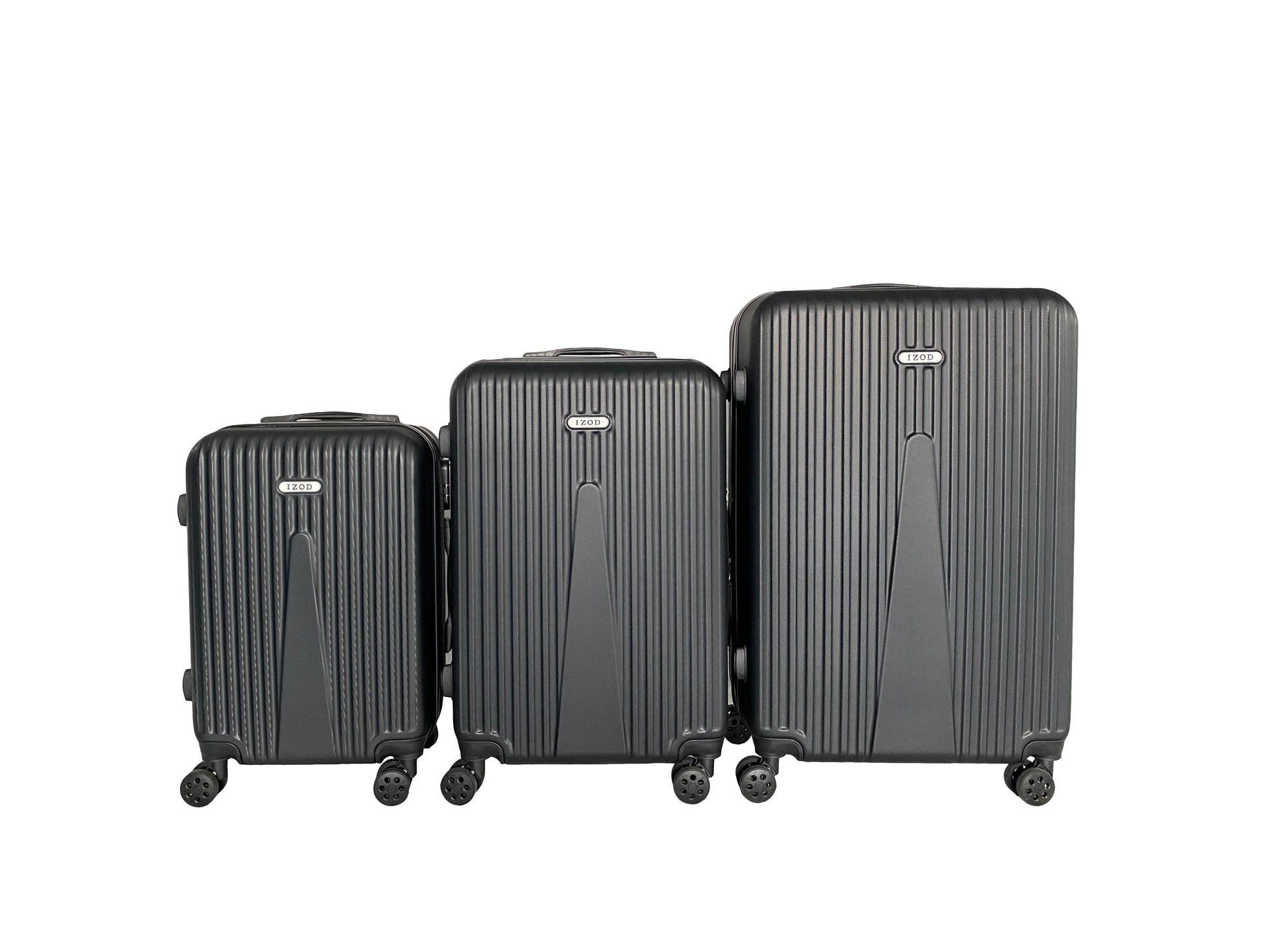 IZOD Janisa Expandable Hard shell Lightweight 3 Piece Luggage Set - Stiles Supply Co.