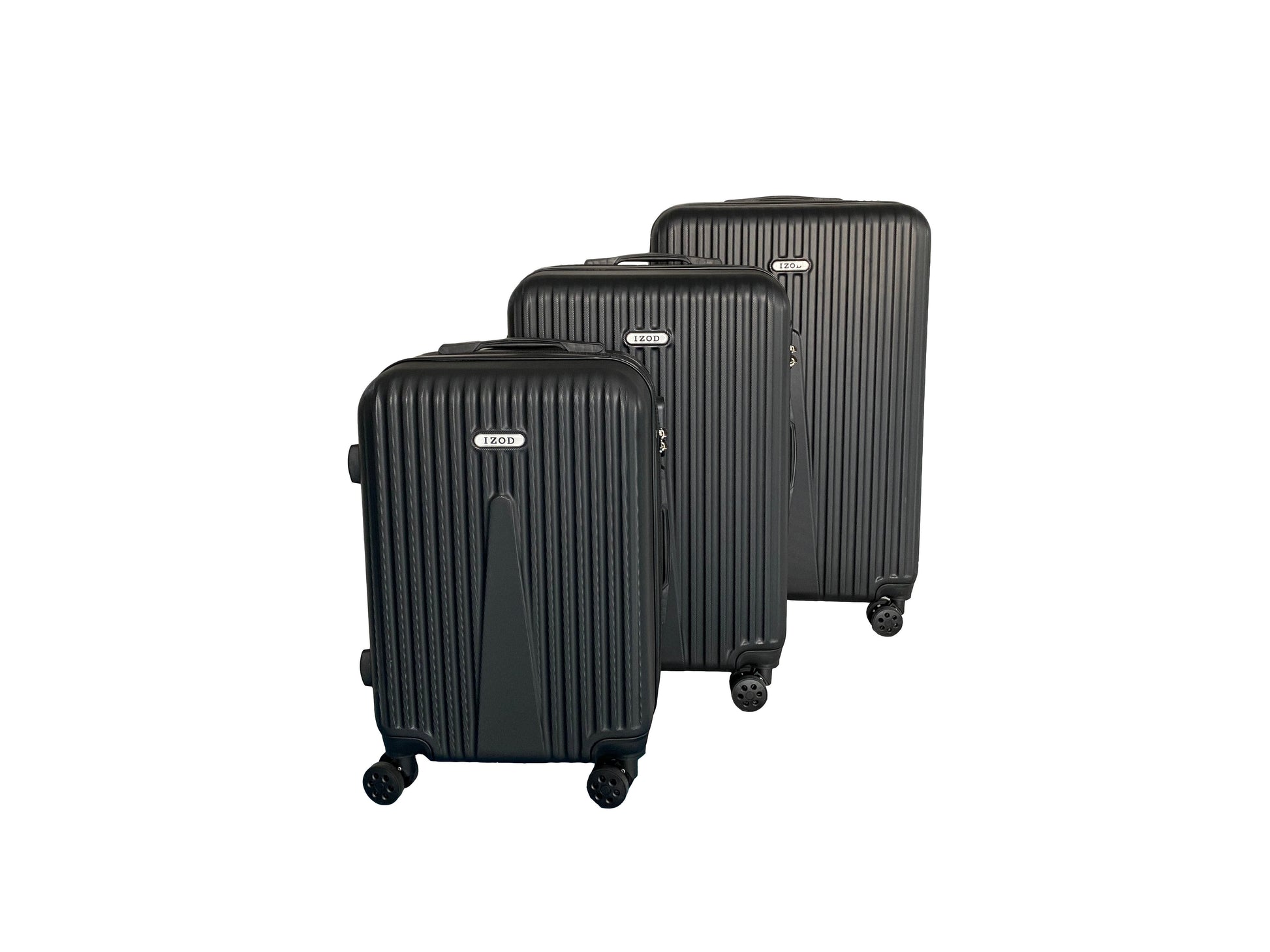 IZOD Janisa Expandable Hard shell Lightweight 3 Piece Luggage Set - Stiles Supply Co.