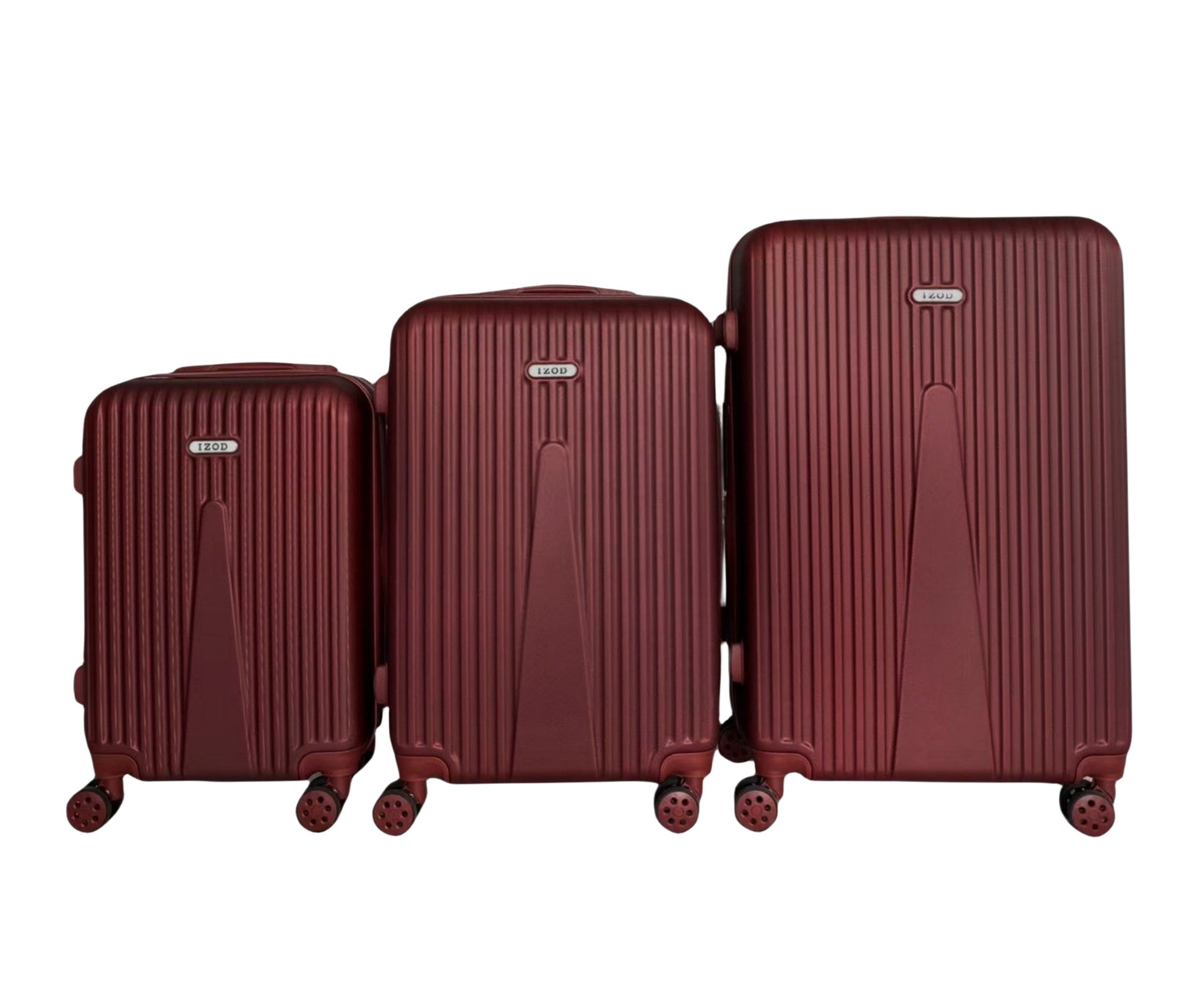 IZOD Janisa Expandable Hard shell Lightweight 3 Piece Luggage Set - Stiles Supply Co.