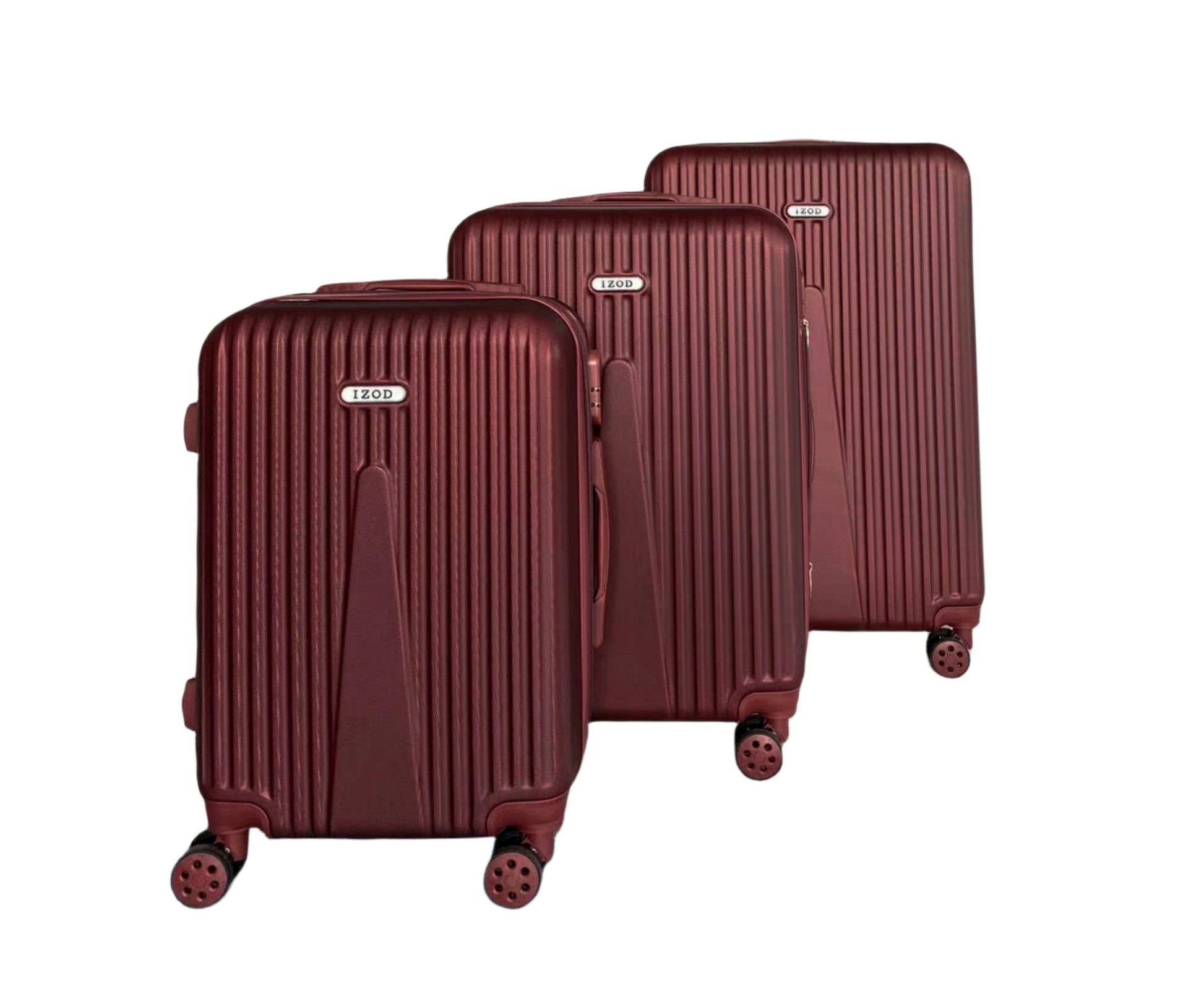 IZOD Janisa Expandable Hard shell Lightweight 3 Piece Luggage Set - Stiles Supply Co.