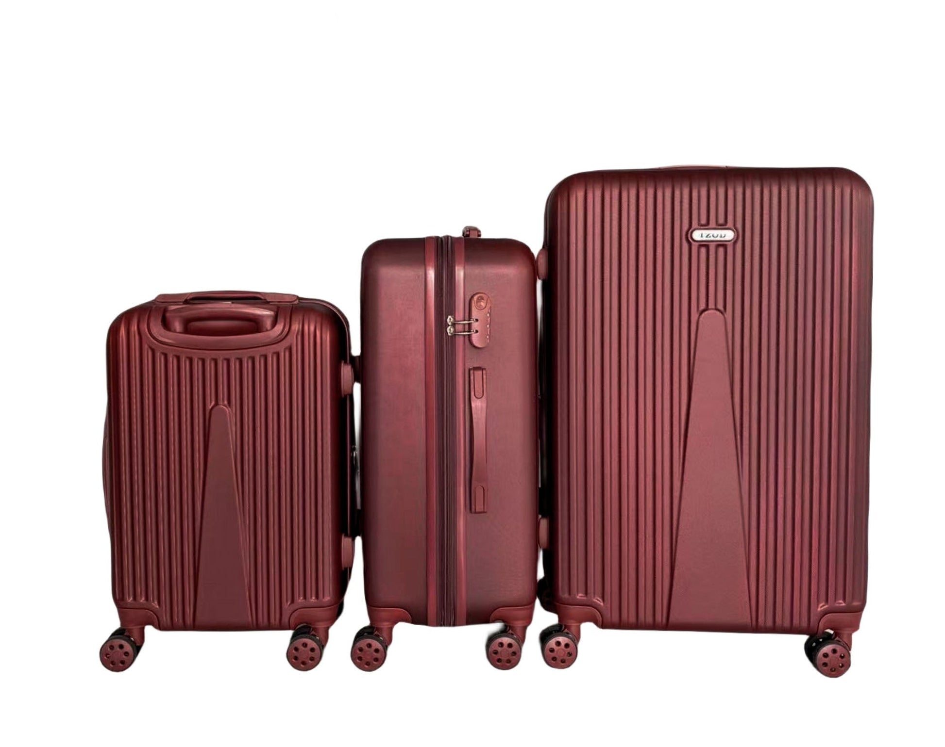 IZOD Janisa Expandable Hard shell Lightweight 3 Piece Luggage Set - Stiles Supply Co.