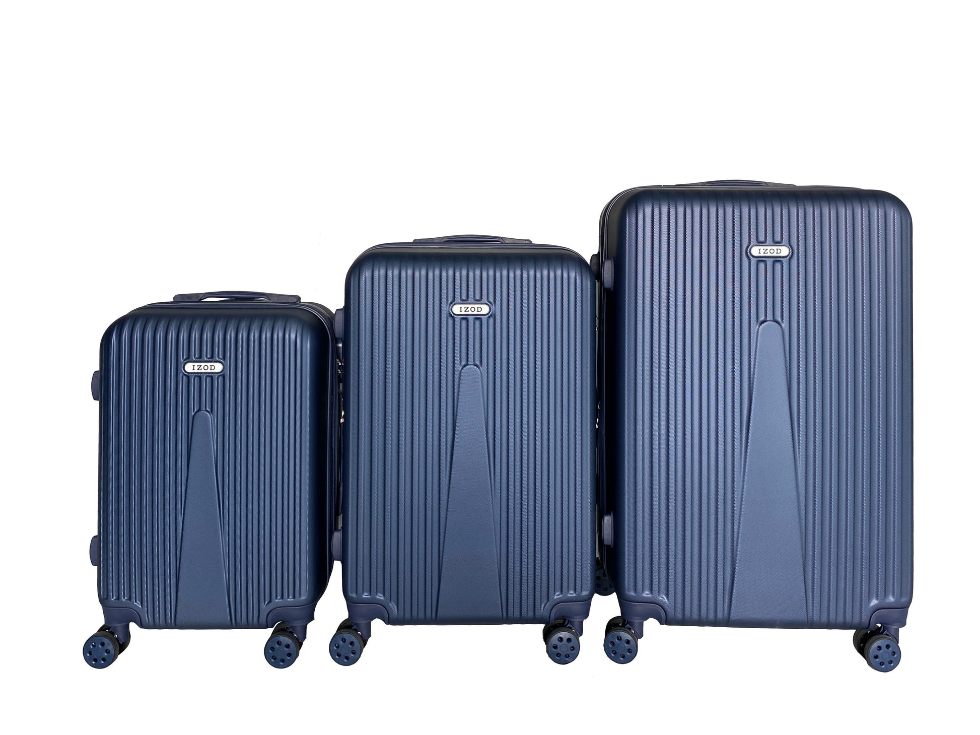 IZOD Janisa Expandable Hard shell Lightweight 3 Piece Luggage Set - Stiles Supply Co.