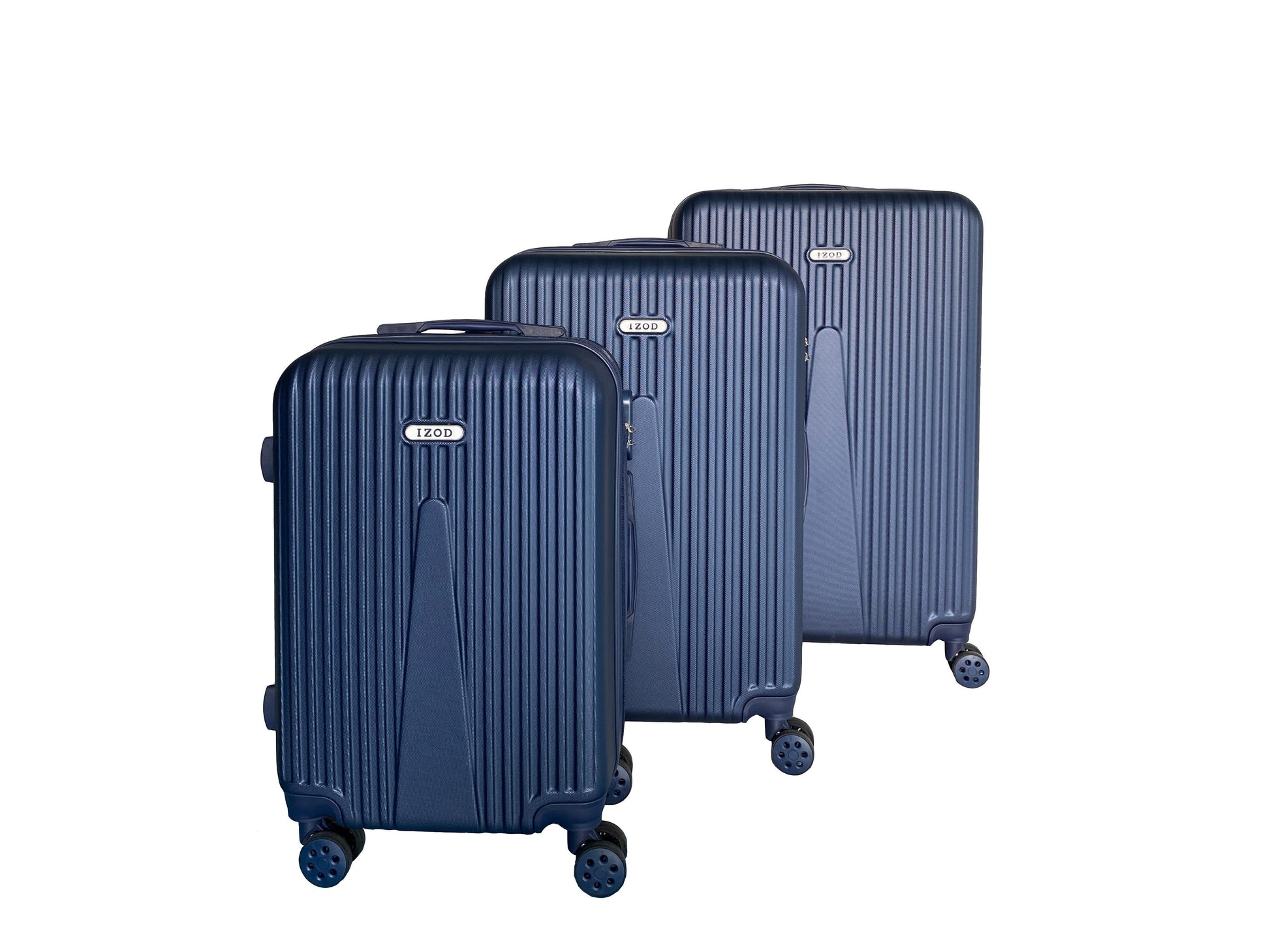 IZOD Janisa Expandable Hard shell Lightweight 3 Piece Luggage Set - Stiles Supply Co.