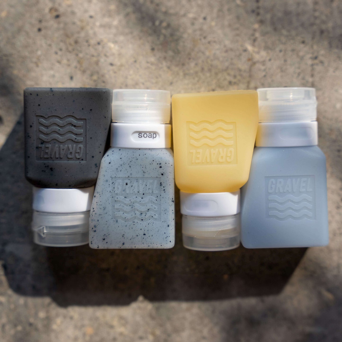 Gravel SET | TSA Approved Shower Bag & 4 Bottles - Stiles Supply Co.