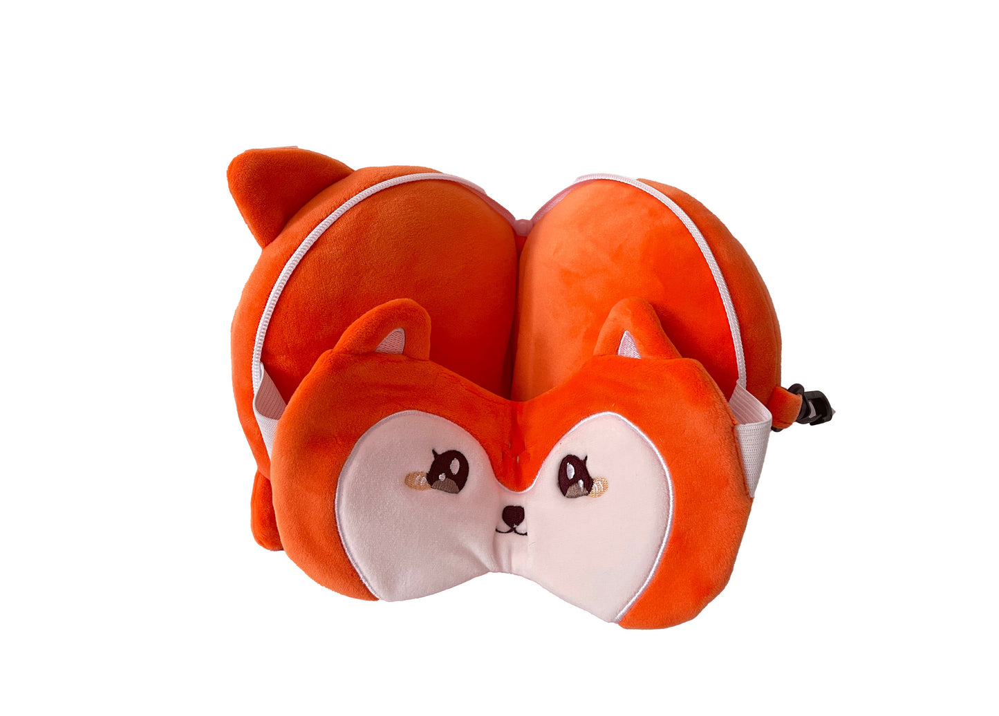 Mirage Kids 2-in-1 Travel Pillow and Eye Mask Animal Plush Soft Eye Mask Blindfold for Sleeping - Stiles Supply Co.