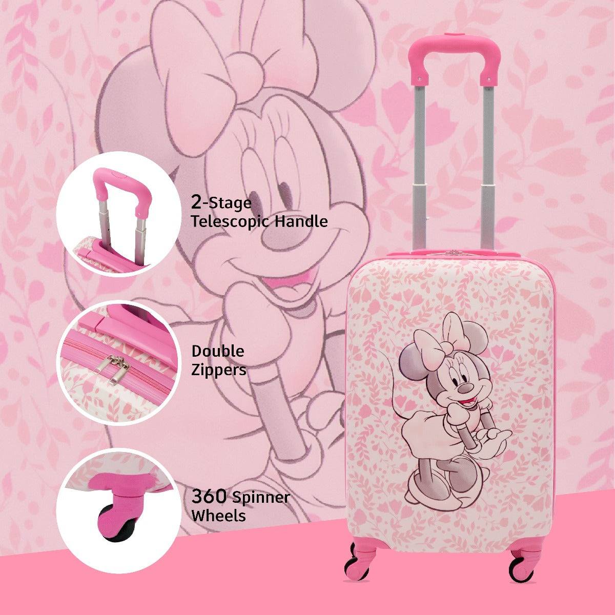 Ful Disney Ful Minnie Mouse Floral Pink Kids 20.5" Luggage