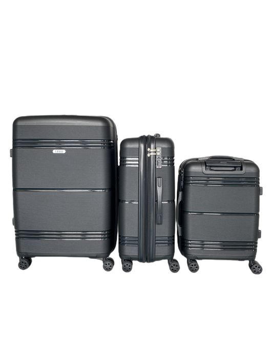 IZOD Legna Hard shell Expandable Lightweight 3 Piece Luggage Set - Stiles Supply Co.