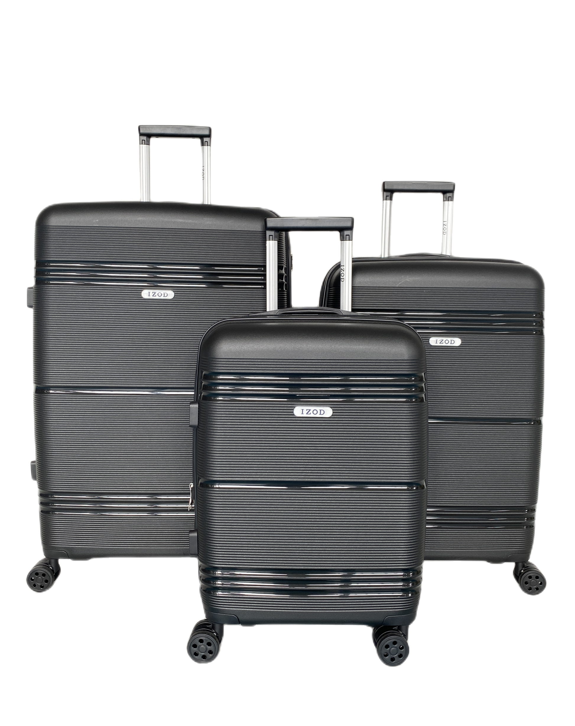 IZOD Legna Hard shell Expandable Lightweight 3 Piece Luggage Set - Stiles Supply Co.
