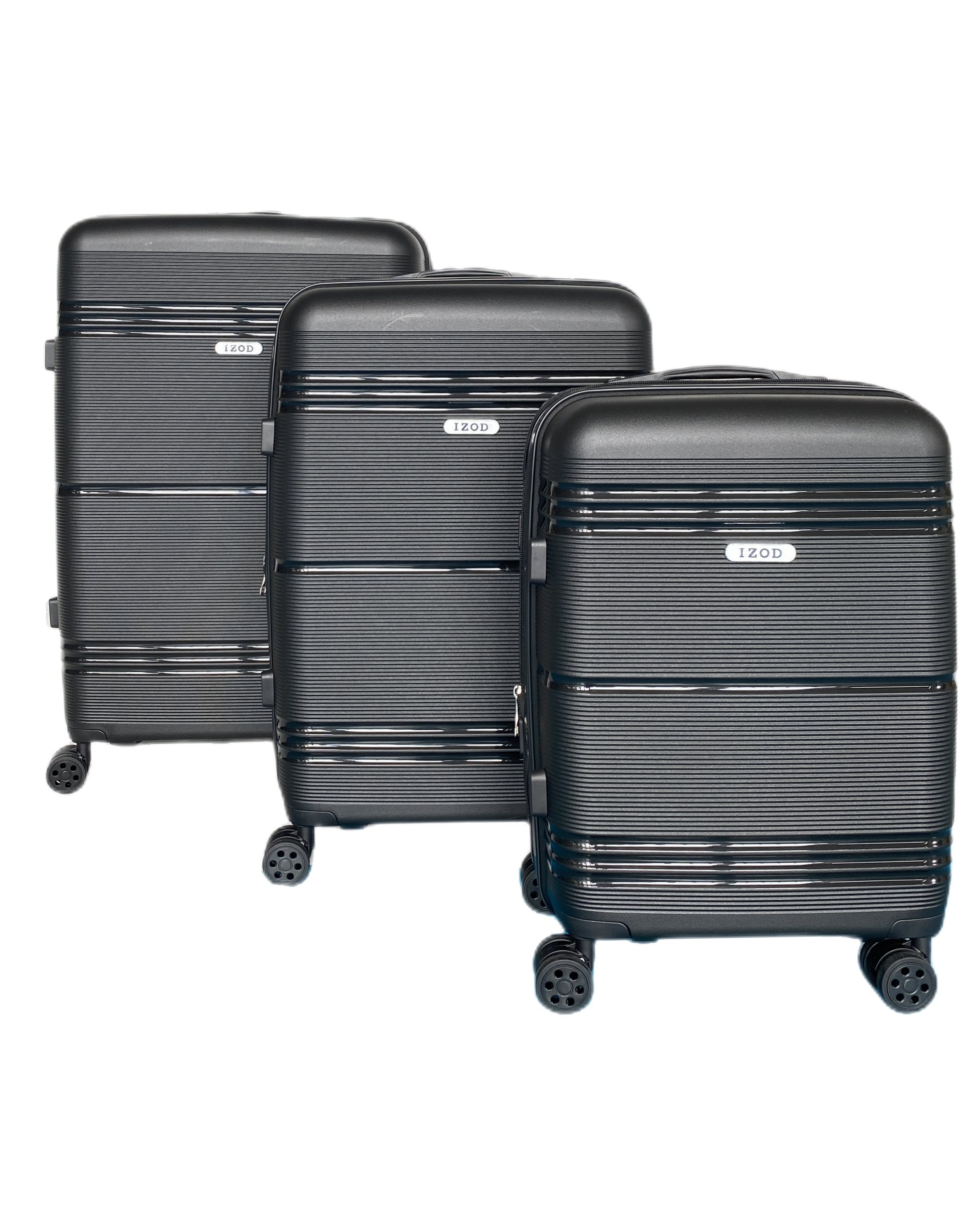 IZOD Legna Hard shell Expandable Lightweight 3 Piece Luggage Set - Stiles Supply Co.
