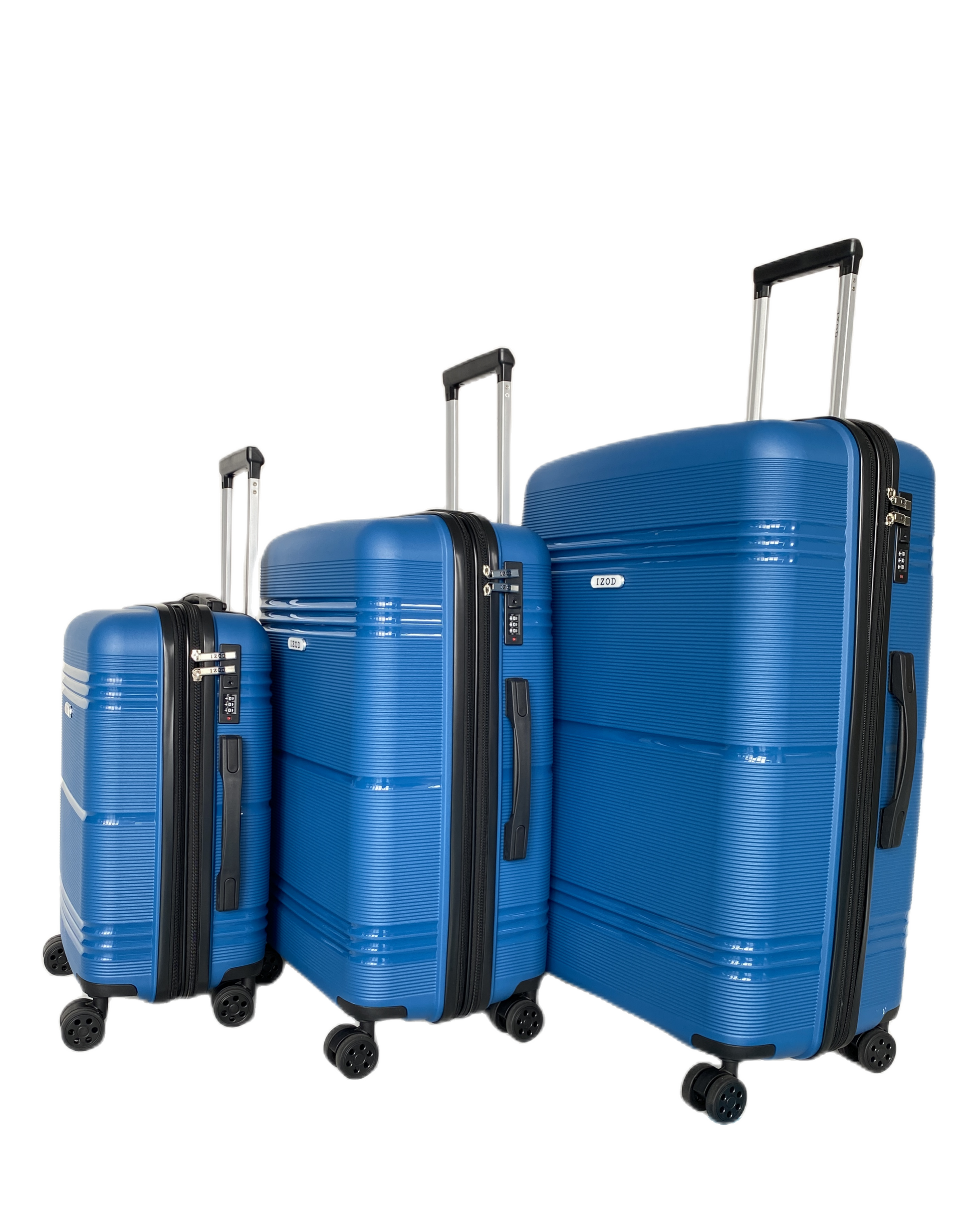 IZOD Legna Hard shell Expandable Lightweight 3 Piece Luggage Set - Stiles Supply Co.