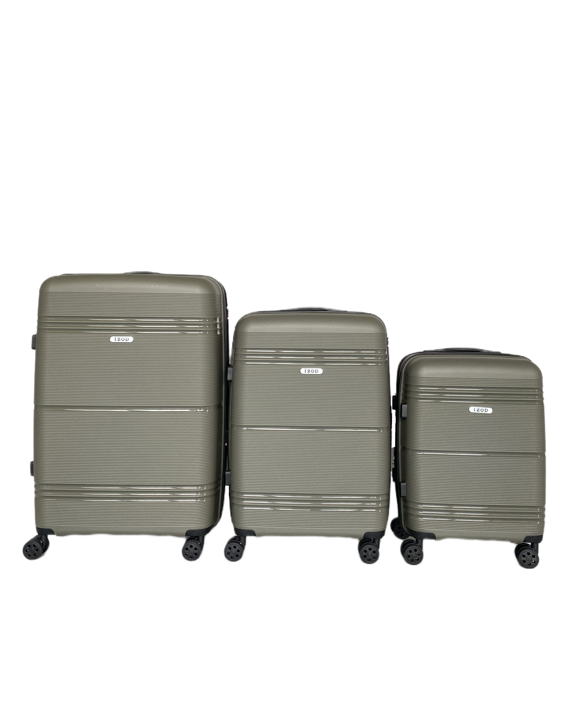 IZOD Legna Hard shell Expandable Lightweight 3 Piece Luggage Set - Stiles Supply Co.