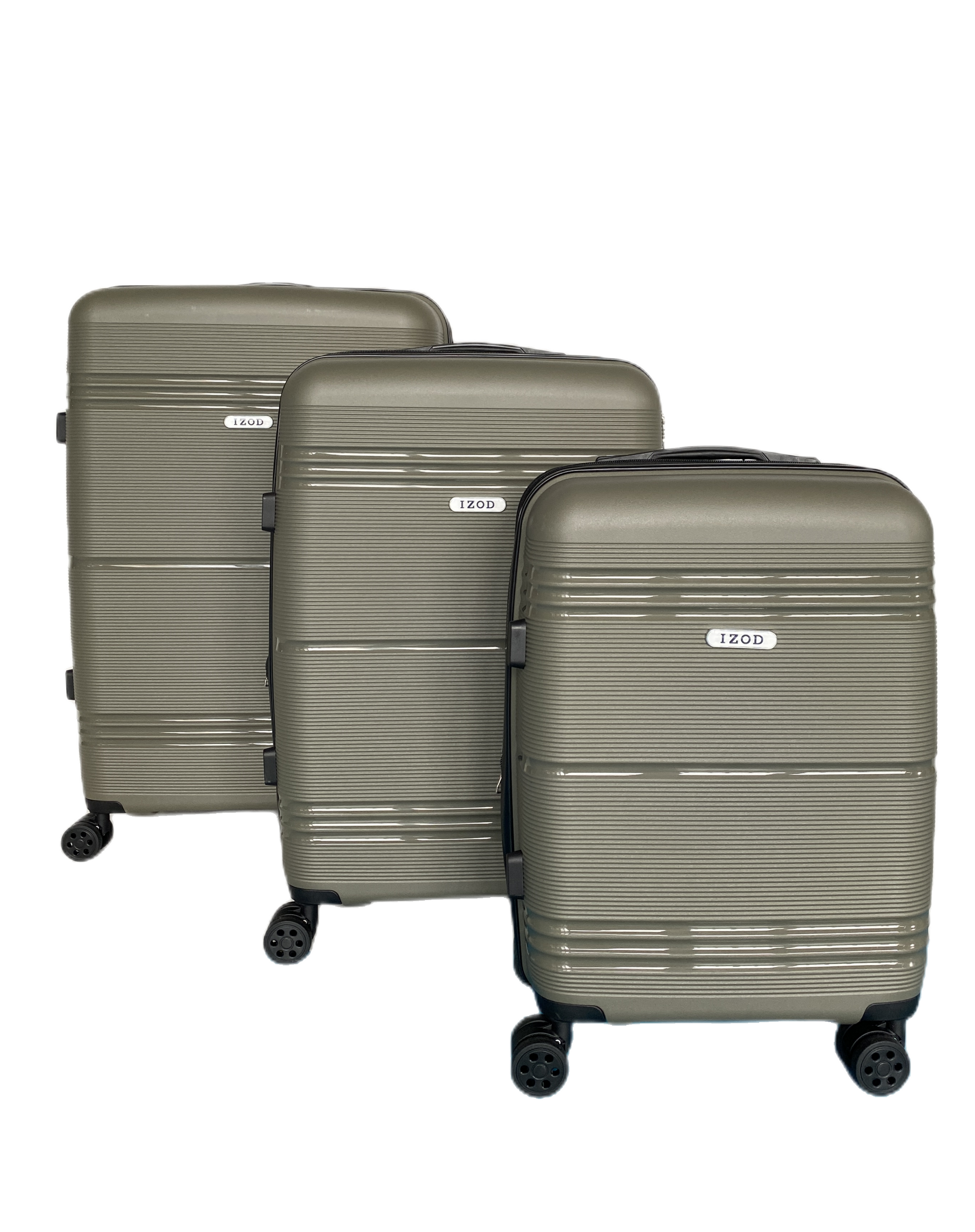 IZOD Legna Hard shell Expandable Lightweight 3 Piece Luggage Set - Stiles Supply Co.