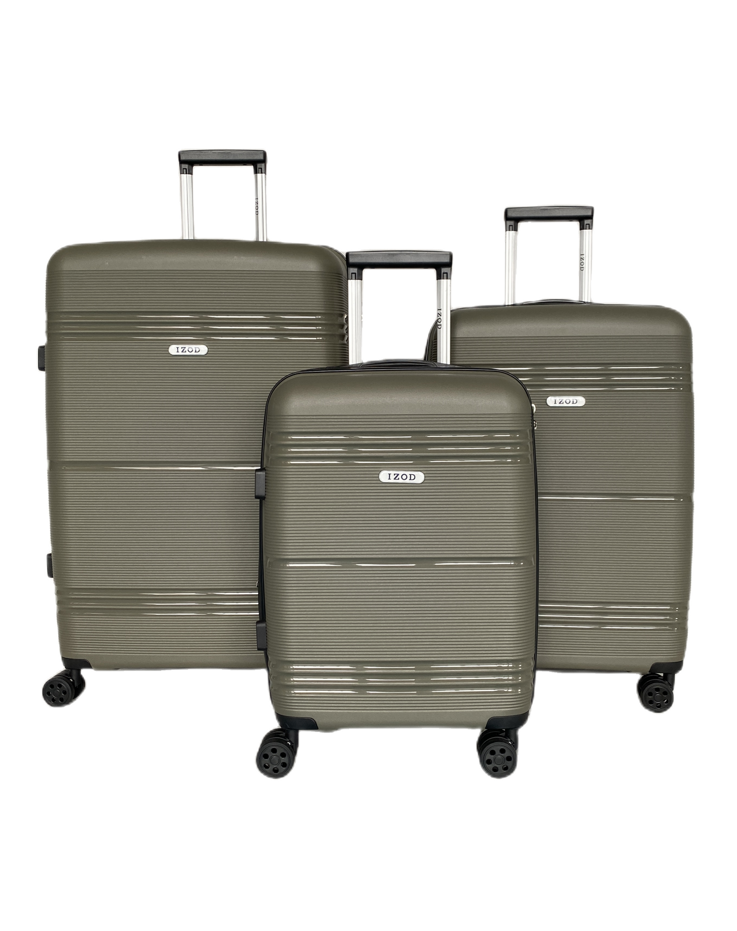 IZOD Legna Hard shell Expandable Lightweight 3 Piece Luggage Set - Stiles Supply Co.