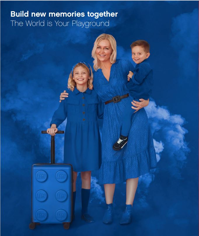 LEGO® Signature Brick Blue 22" Carry-on Luggage - Stiles Supply Co.