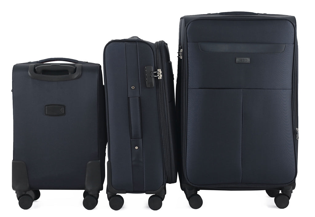 IZOD Liam Soft Shell Lightweight Expandable 3 Piece Luggage Set - Stiles Supply Co.
