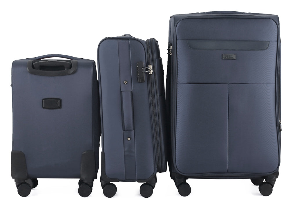 IZOD Liam Soft Shell Lightweight Expandable 3 Piece Luggage Set - Stiles Supply Co.