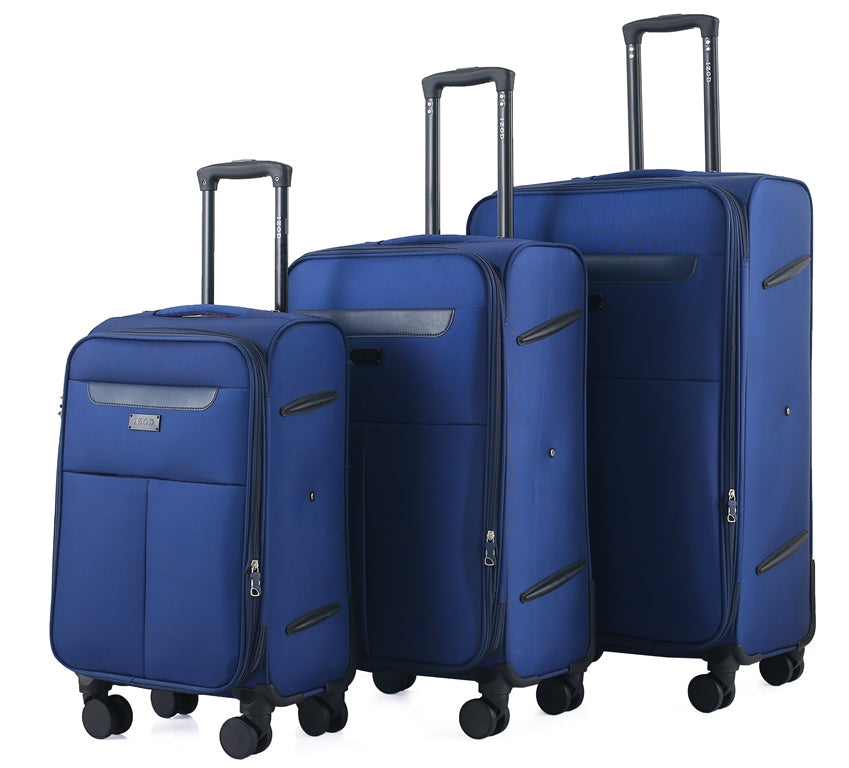 IZOD Liam Soft Shell Lightweight Expandable 3 Piece Luggage Set - Stiles Supply Co.