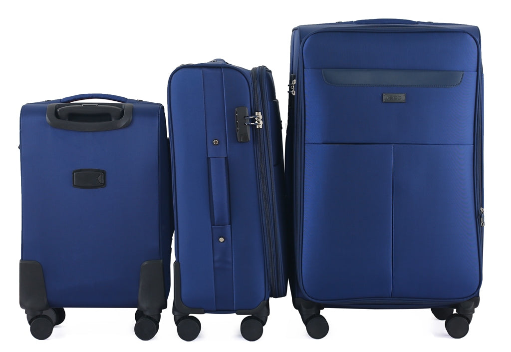IZOD Liam Soft Shell Lightweight Expandable 3 Piece Luggage Set - Stiles Supply Co.