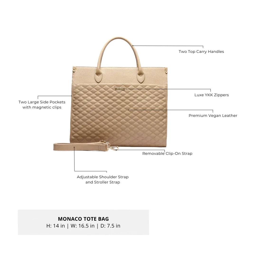 Luli Bebe Classic Tote Bag | Latte Brown