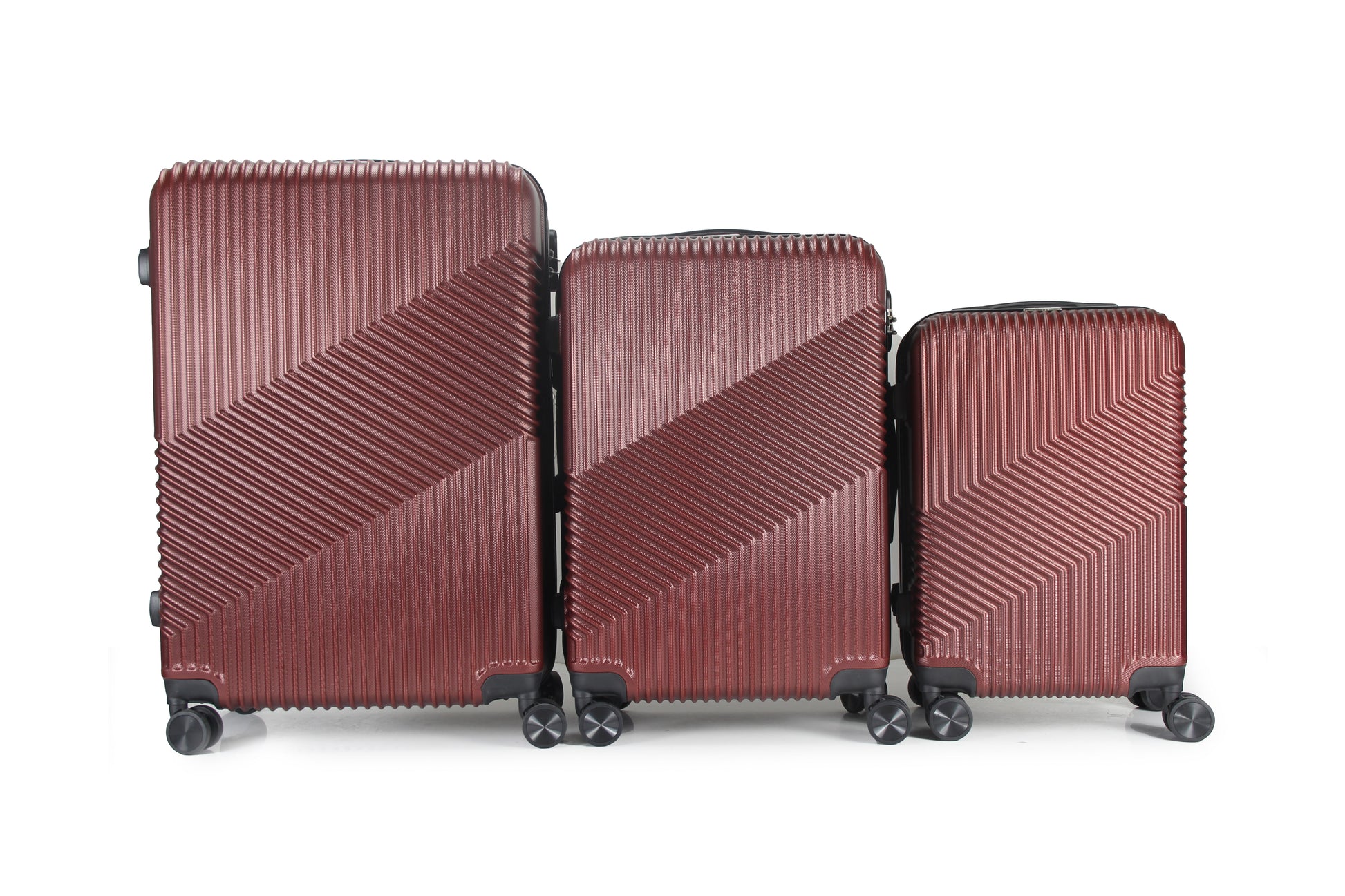 Mirage Aida Hard shell Lightweight 3 Piece Luggage Set - Stiles Supply Co.