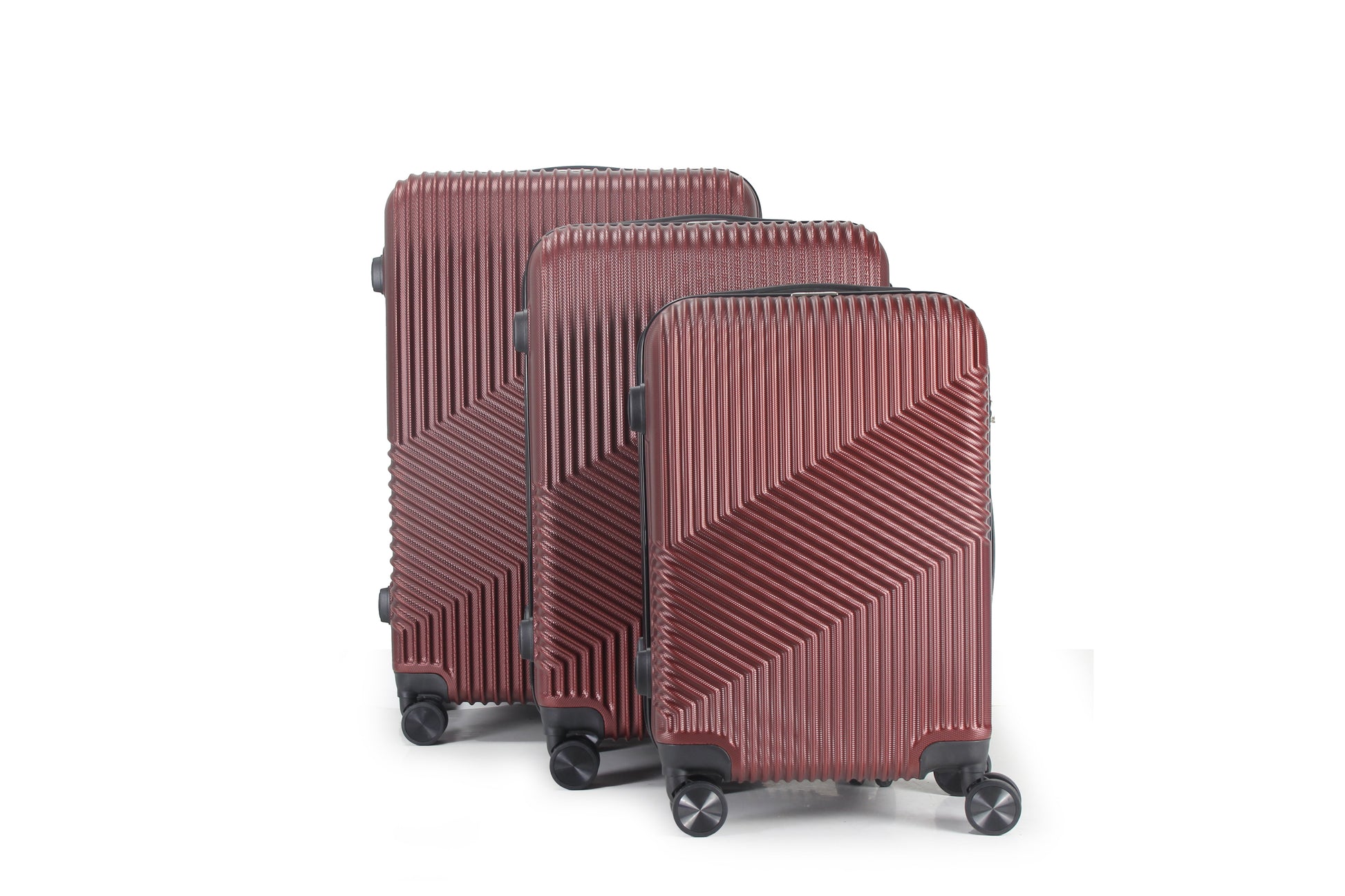 Mirage Aida Hard shell Lightweight 3 Piece Luggage Set - Stiles Supply Co.