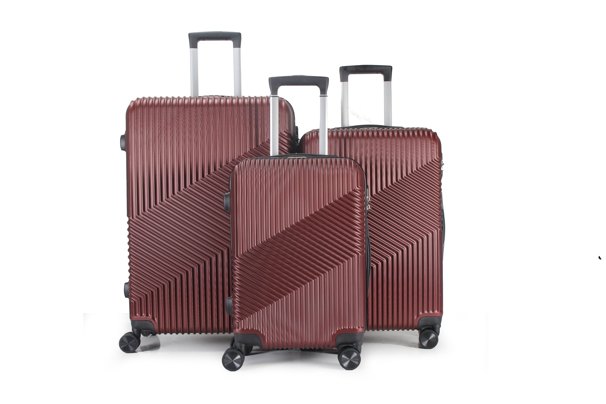 Mirage Aida Hard shell Lightweight 3 Piece Luggage Set - Stiles Supply Co.