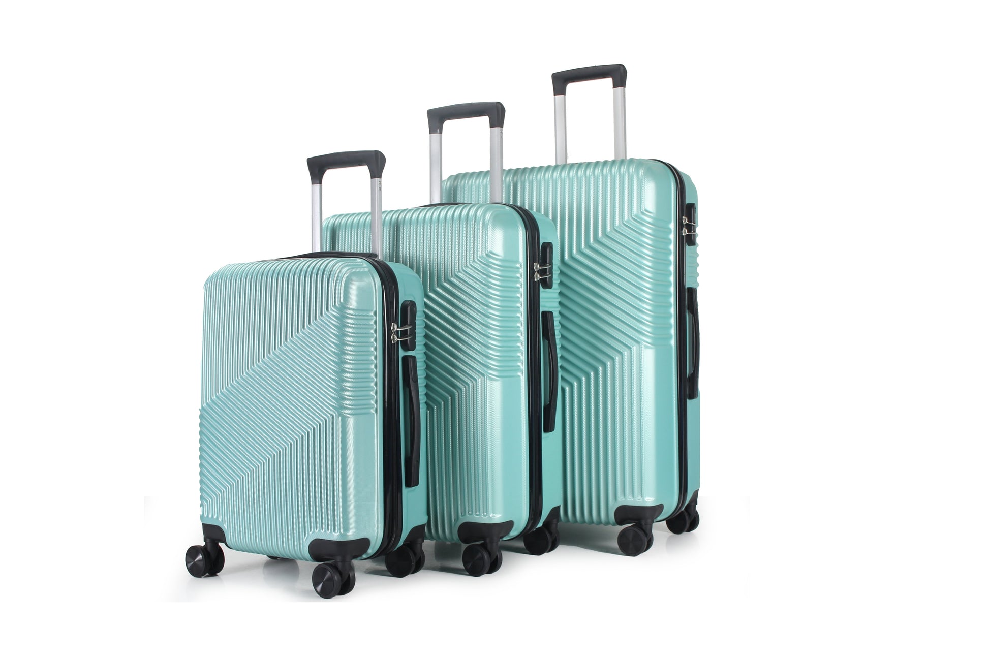 Mirage Aida Hard shell Lightweight 3 Piece Luggage Set - Stiles Supply Co.