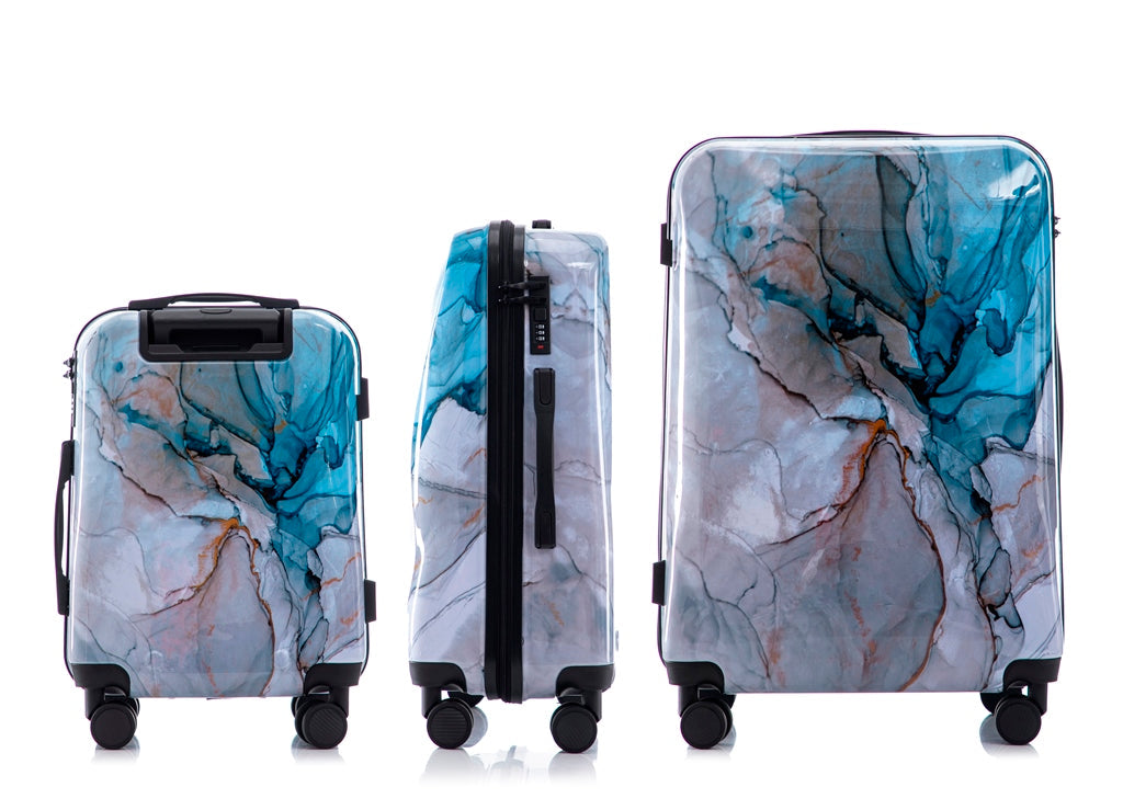 Mirage Meteor Hard Shell Lightweight 3-Piece Luggage Set - Stiles Supply Co.